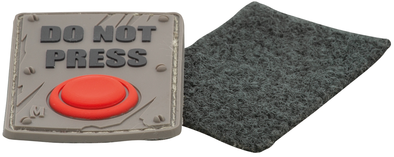 Maxpedition Rubber Patch DO NOT PRESS Swat